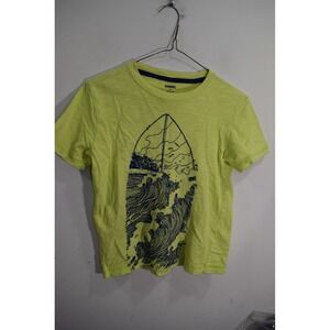 2016 Gymboree Yellow Surfboard T Shirt Loose Knit Texture BOYS 8 M Ocean Beach